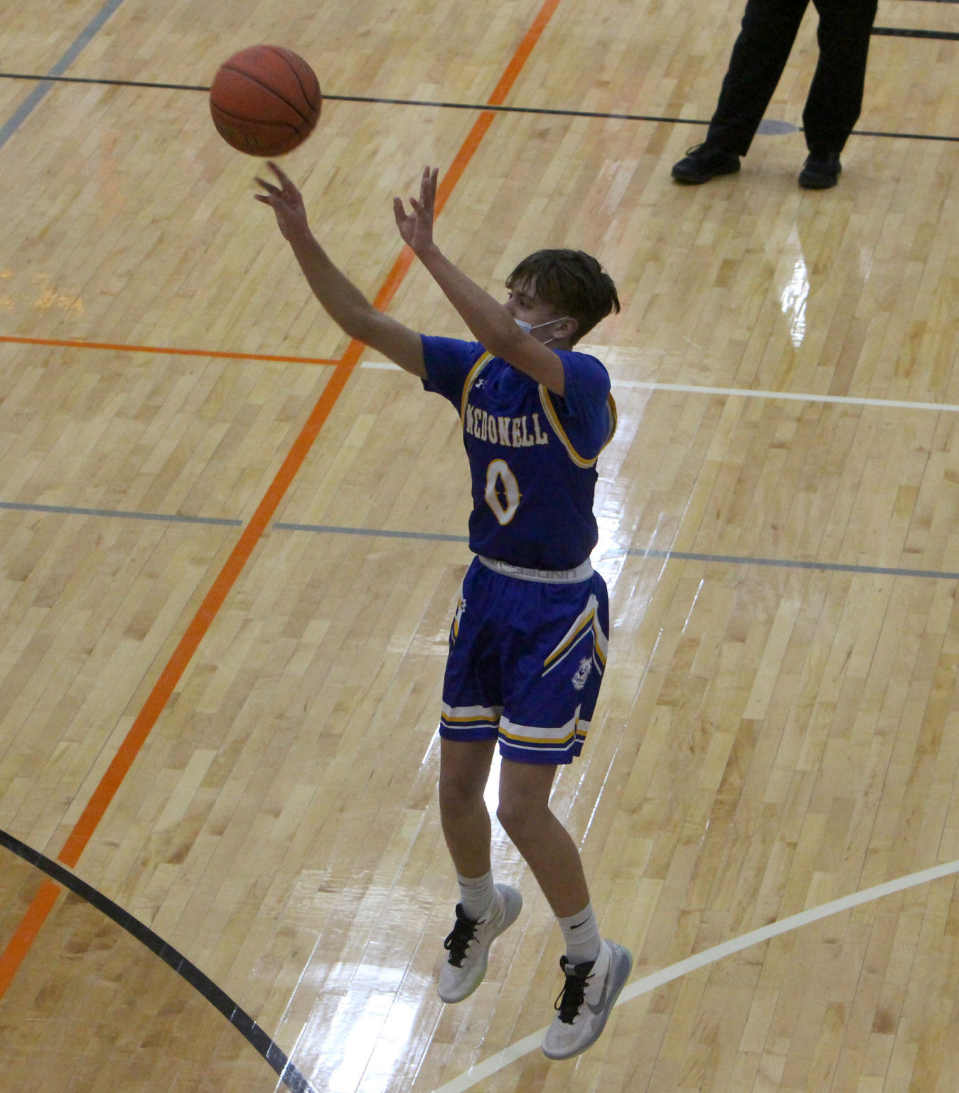 McDonell boys basketball at Osseo-Fairchild 1-11-21